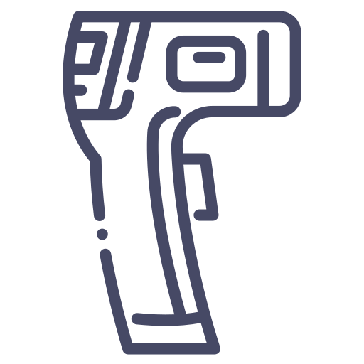 Infrared, medical, temperature, thermo gun, thermometer icon